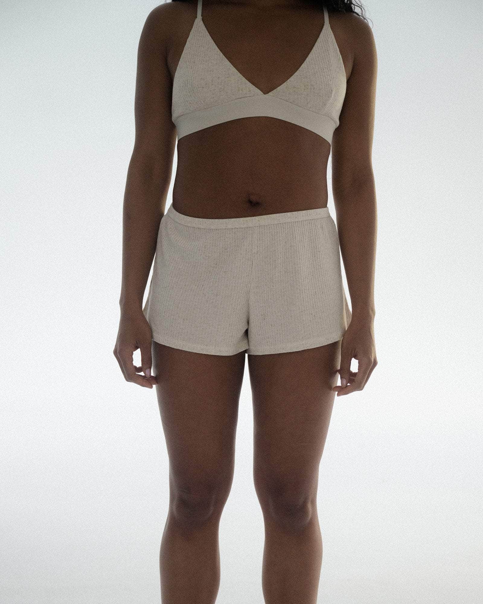 BASERANGE KNITTED BELL SHORTS