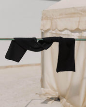 BASERANGE KNITTED BLACK / ONE SIZE SER SCARF