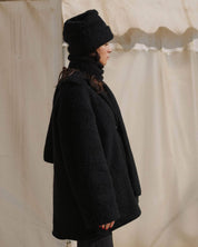 BASERANGE KNITTED BLACK / ONE SIZE SER SCARF