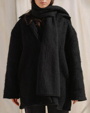 BASERANGE KNITTED BLACK / ONE SIZE SER SCARF