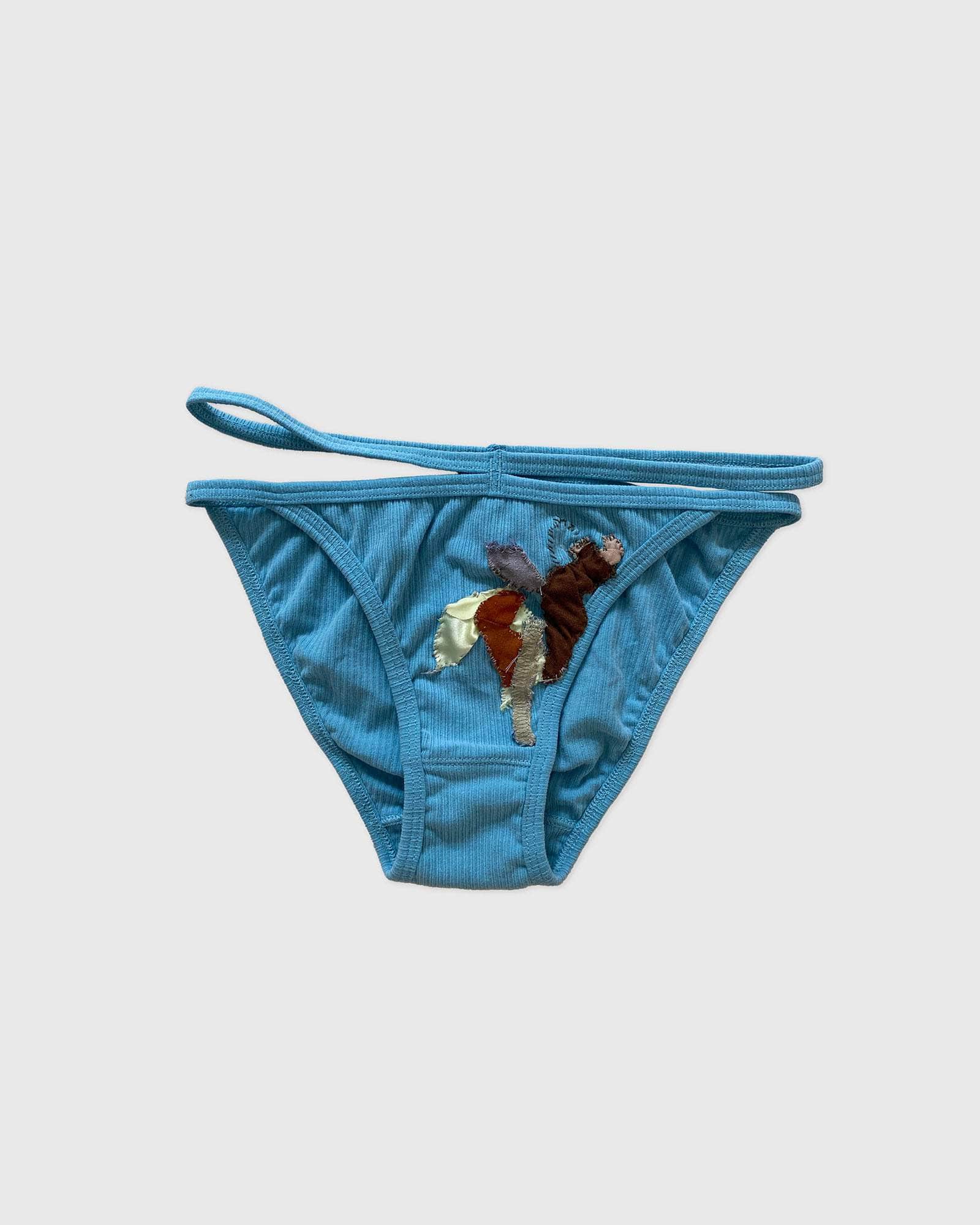 BASERANGE KNITTED BLUE / S Repair Nida Pants No.134