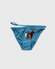 BASERANGE KNITTED BLUE / S Repair Nida Pants No.134