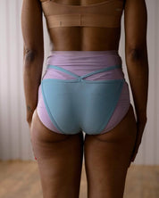 BASERANGE KNITTED BLUE / S Repair Nida Pants No.134