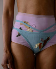 BASERANGE KNITTED BLUE / S Repair Nida Pants No.134