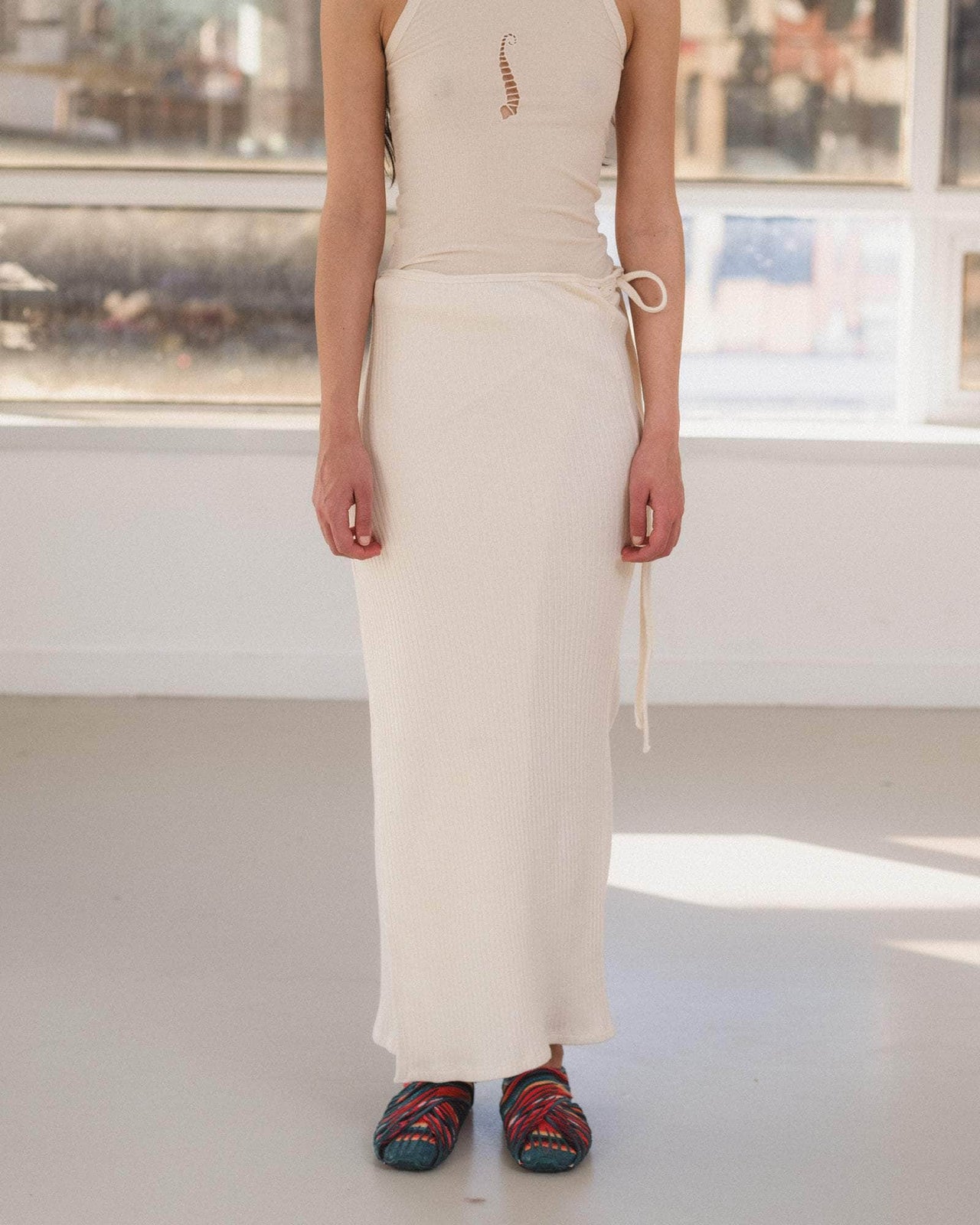 baserange Jupe brig - Jersey de coton biologique côtelé