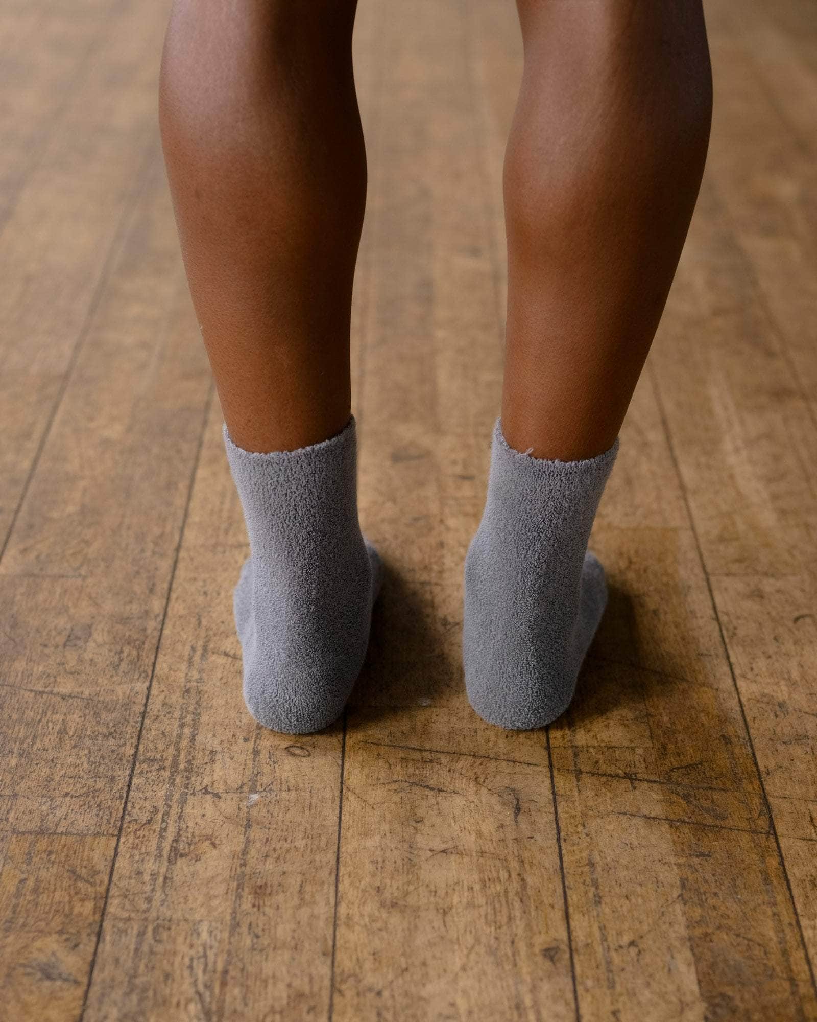 BASERANGE KNITTED BUCKLE OVERANKLE SOCKS