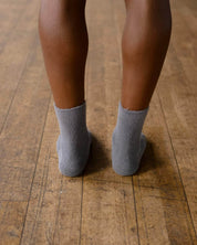 BASERANGE KNITTED BUCKLE OVERANKLE SOCKS