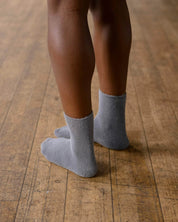 BASERANGE KNITTED BUCKLE OVERANKLE SOCKS