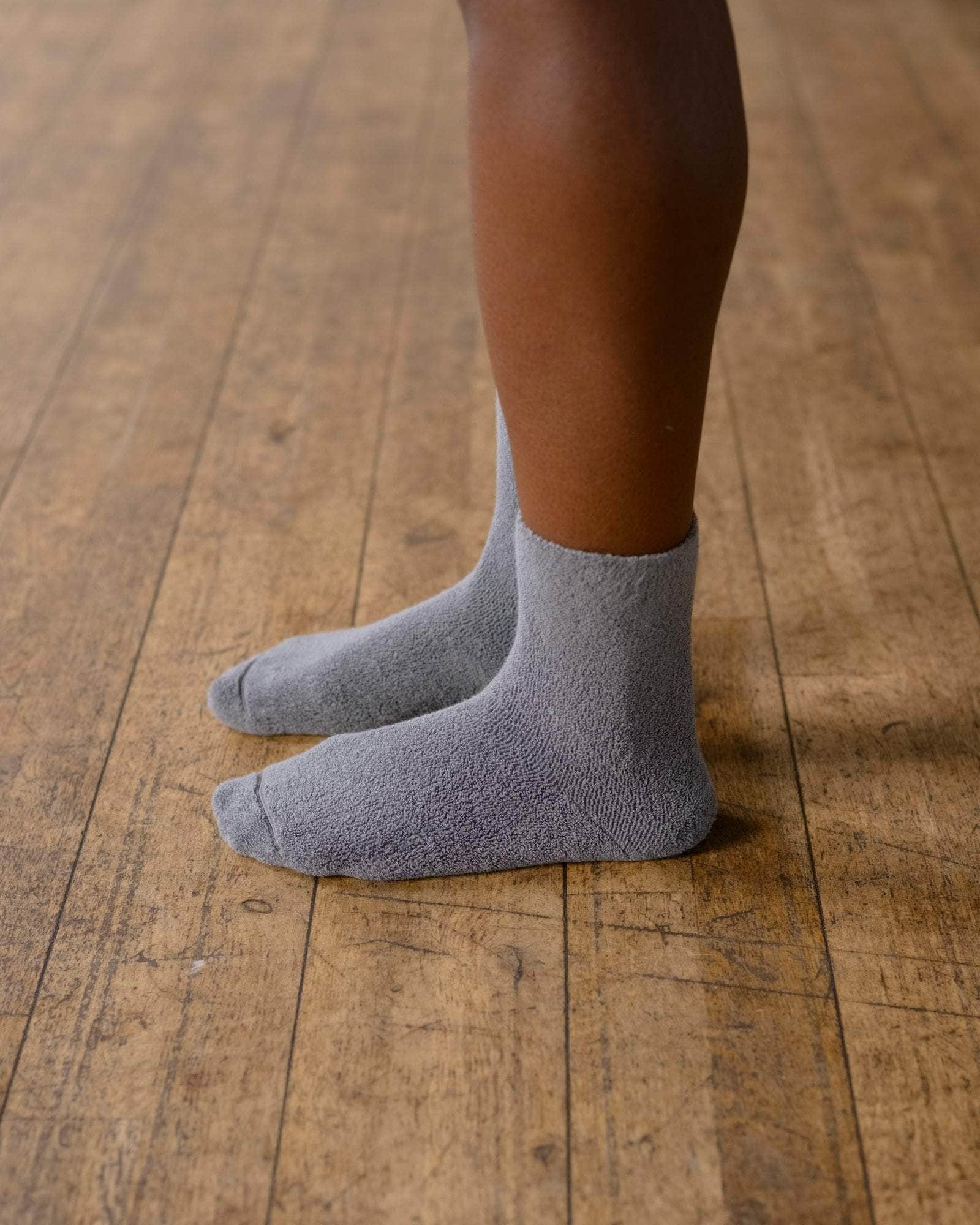 BASERANGE KNITTED BUCKLE OVERANKLE SOCKS