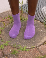 BASERANGE KNITTED BUCKLE OVERANKLE SOCKS