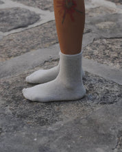 BASERANGE KNITTED BUCKLE OVERANKLE SOCKS