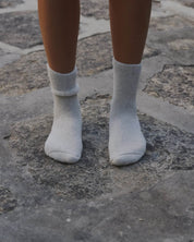 BASERANGE KNITTED BUCKLE OVERANKLE SOCKS