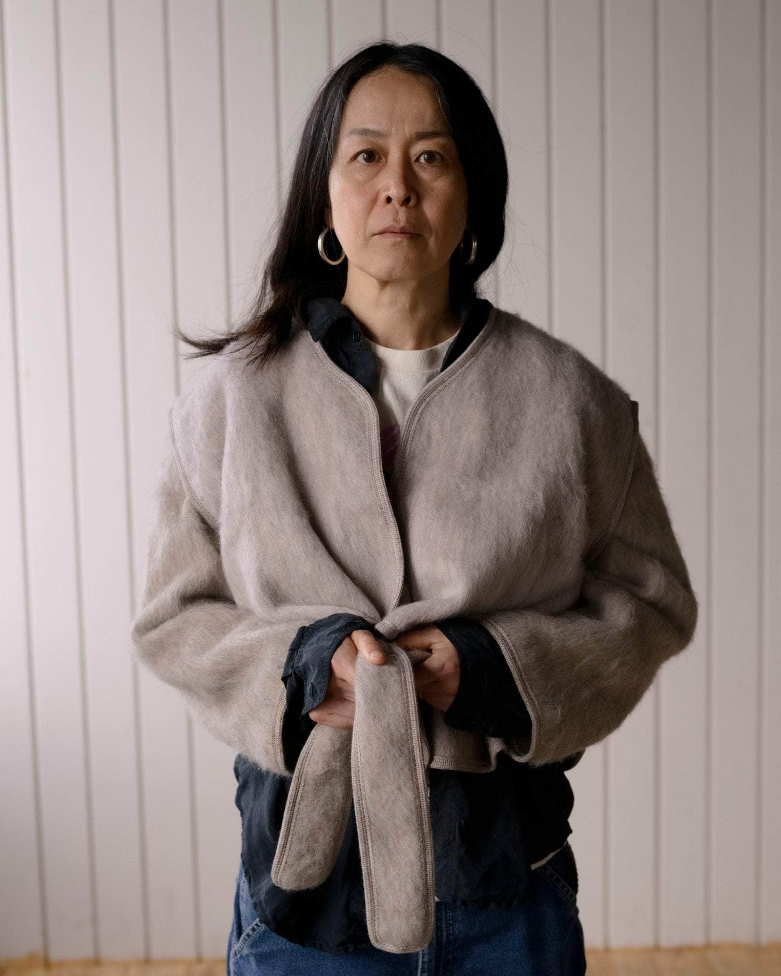 BASERANGE KNITTED CAPAS JACKET