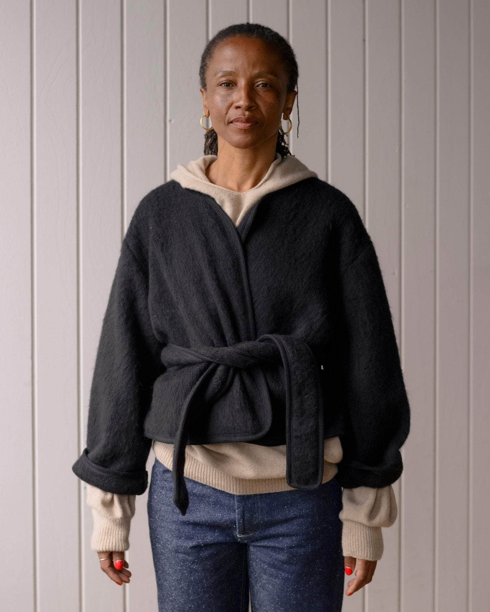 BASERANGE KNITTED CAPAS JACKET