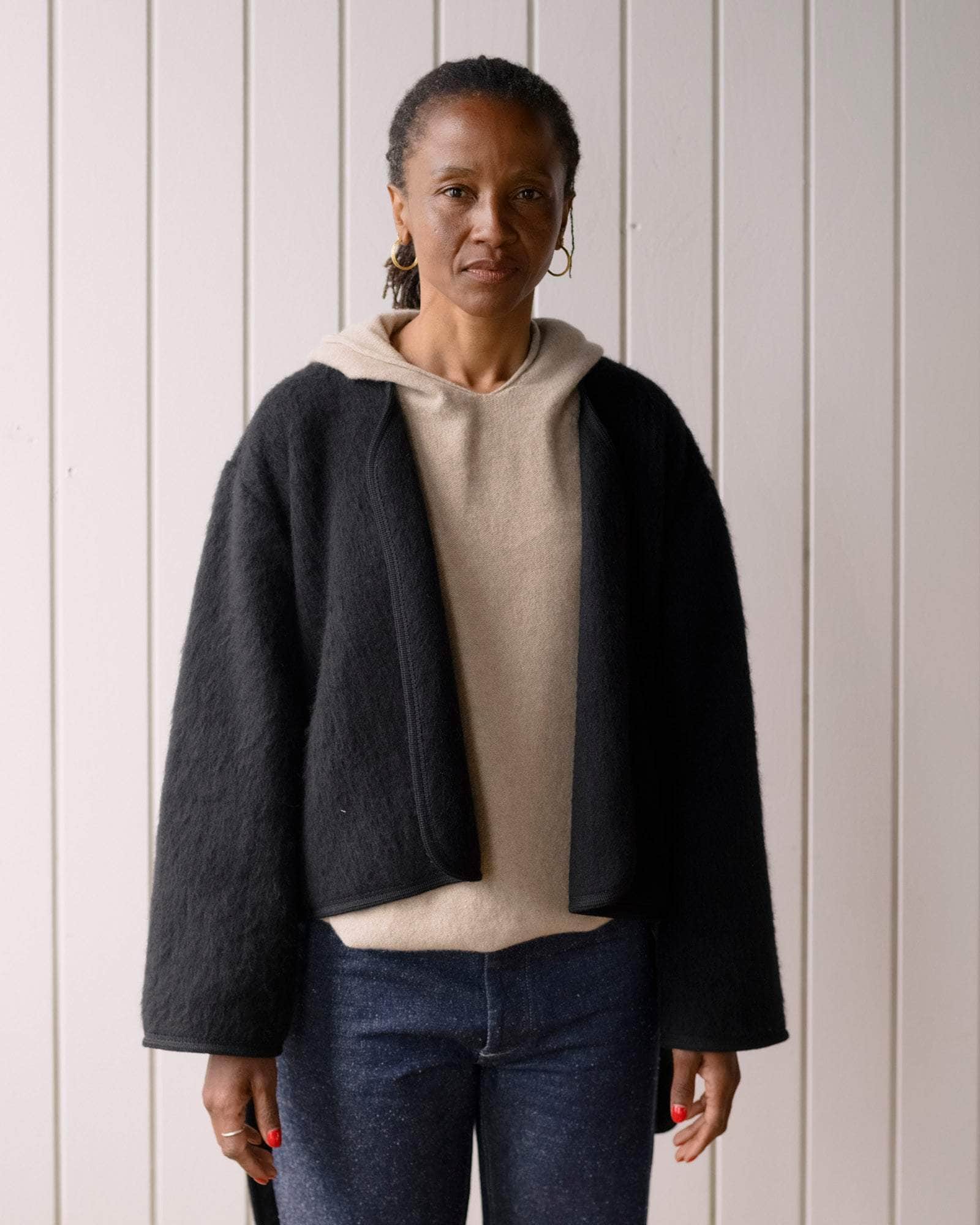 BASERANGE KNITTED CAPAS JACKET