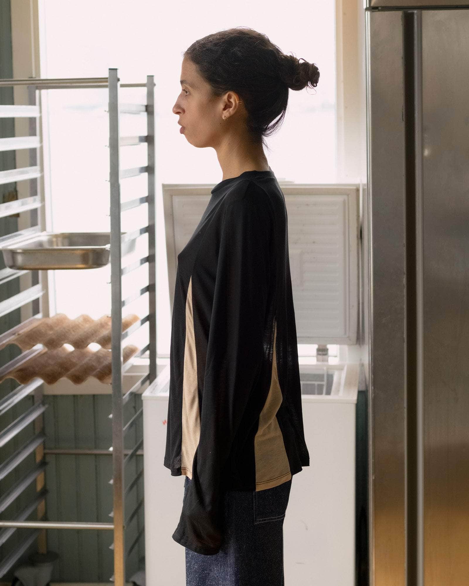 BASERANGE KNITTED CASE LONG SLEEVE TEE