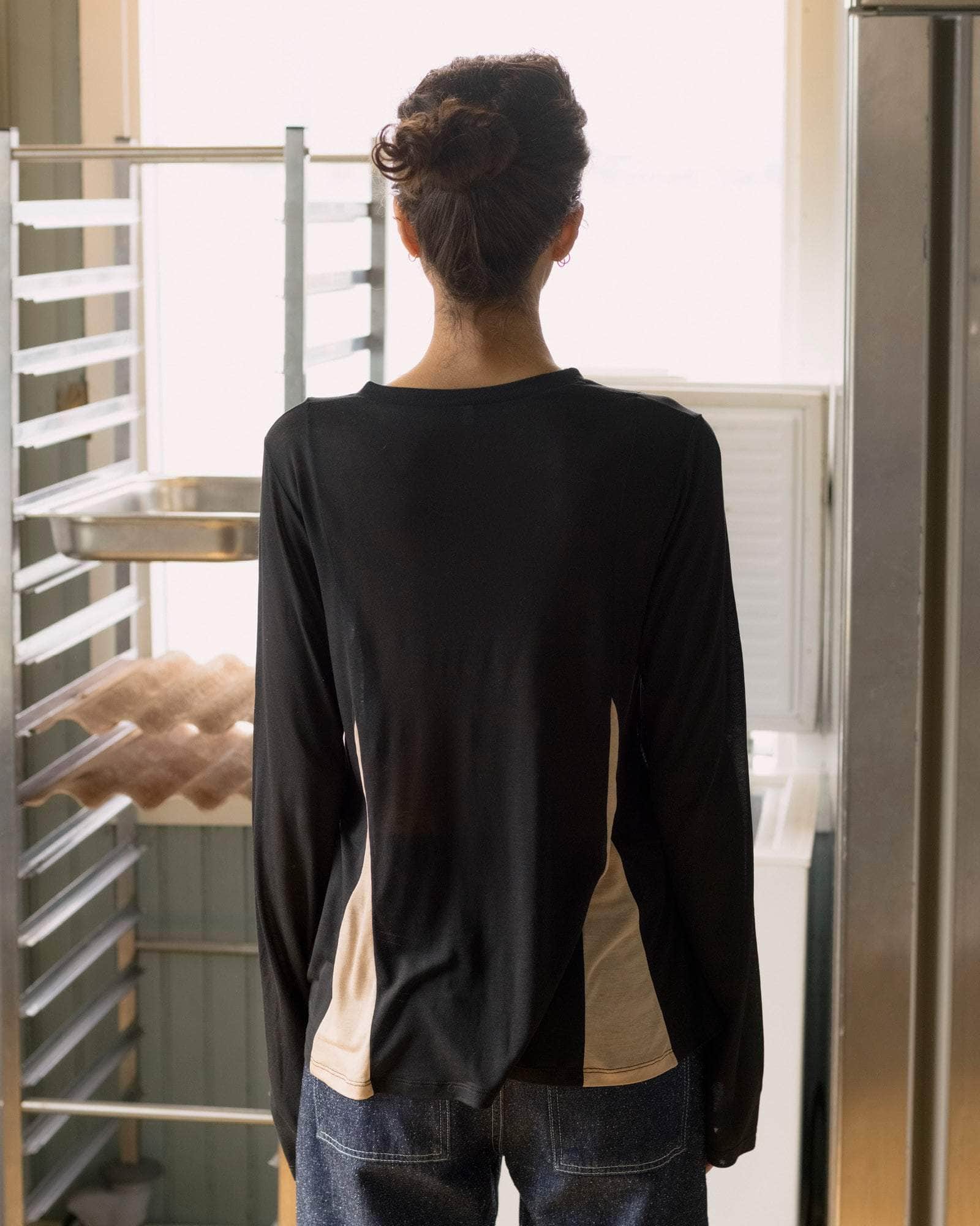 BASERANGE KNITTED CASE LONG SLEEVE TEE