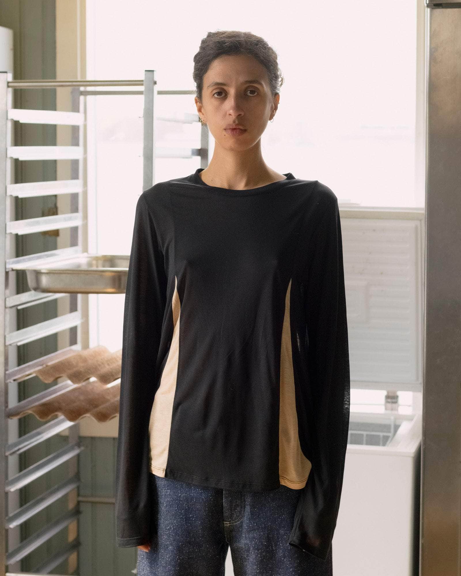 BASERANGE KNITTED CASE LONG SLEEVE TEE