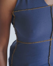 BASERANGE KNITTED CINDER HALTER TOP