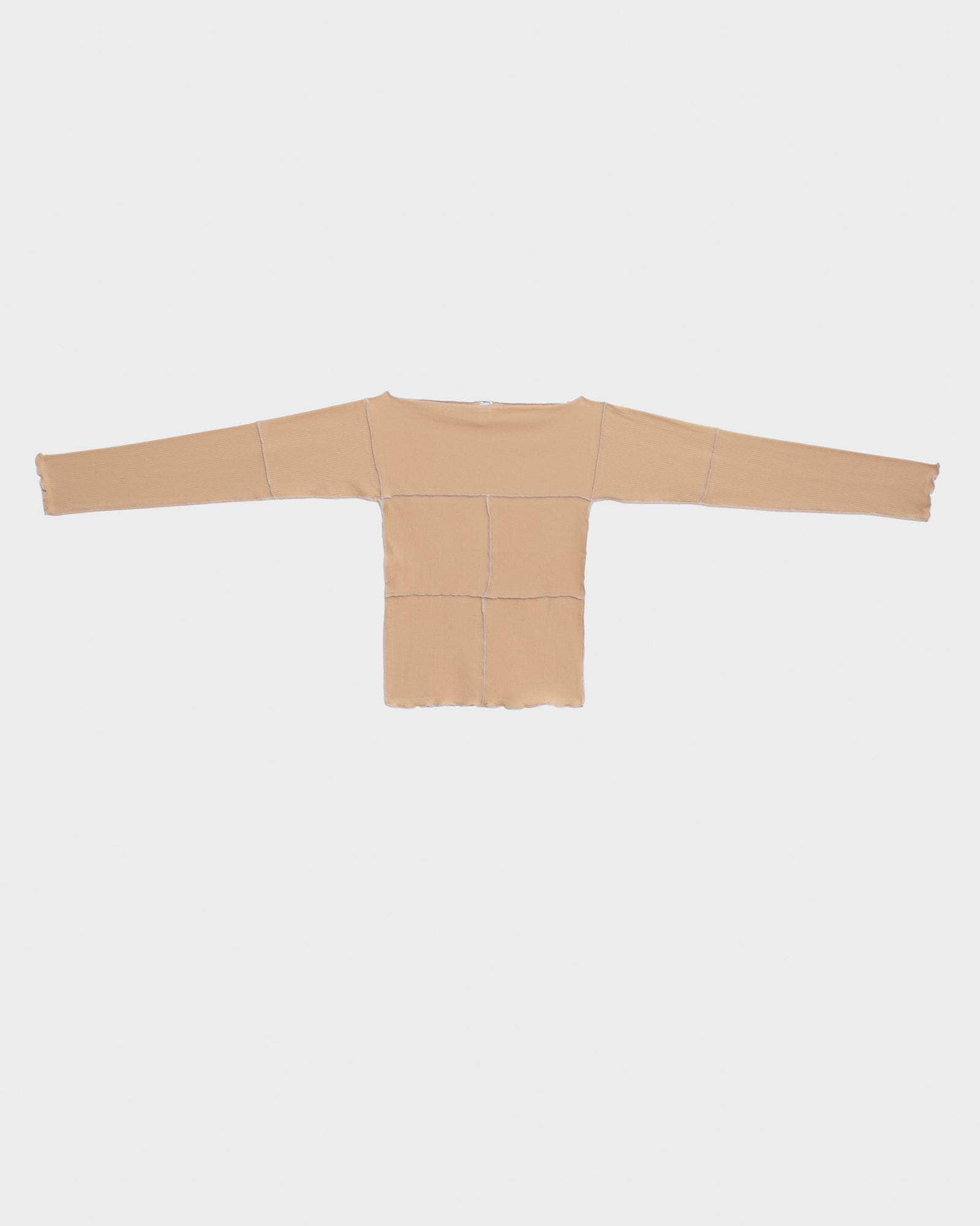 BASERANGE KNITTED CINDER LONG SLEEVE TEE