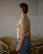 BASERANGE KNITTED CINDER LONG SLEEVE TEE