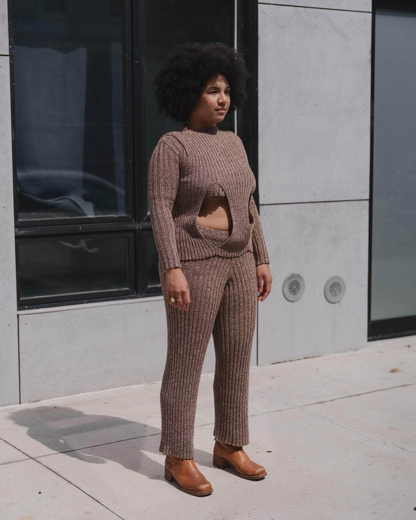 BASERANGE KNITTED CIRRI SLEEVELESS TOP