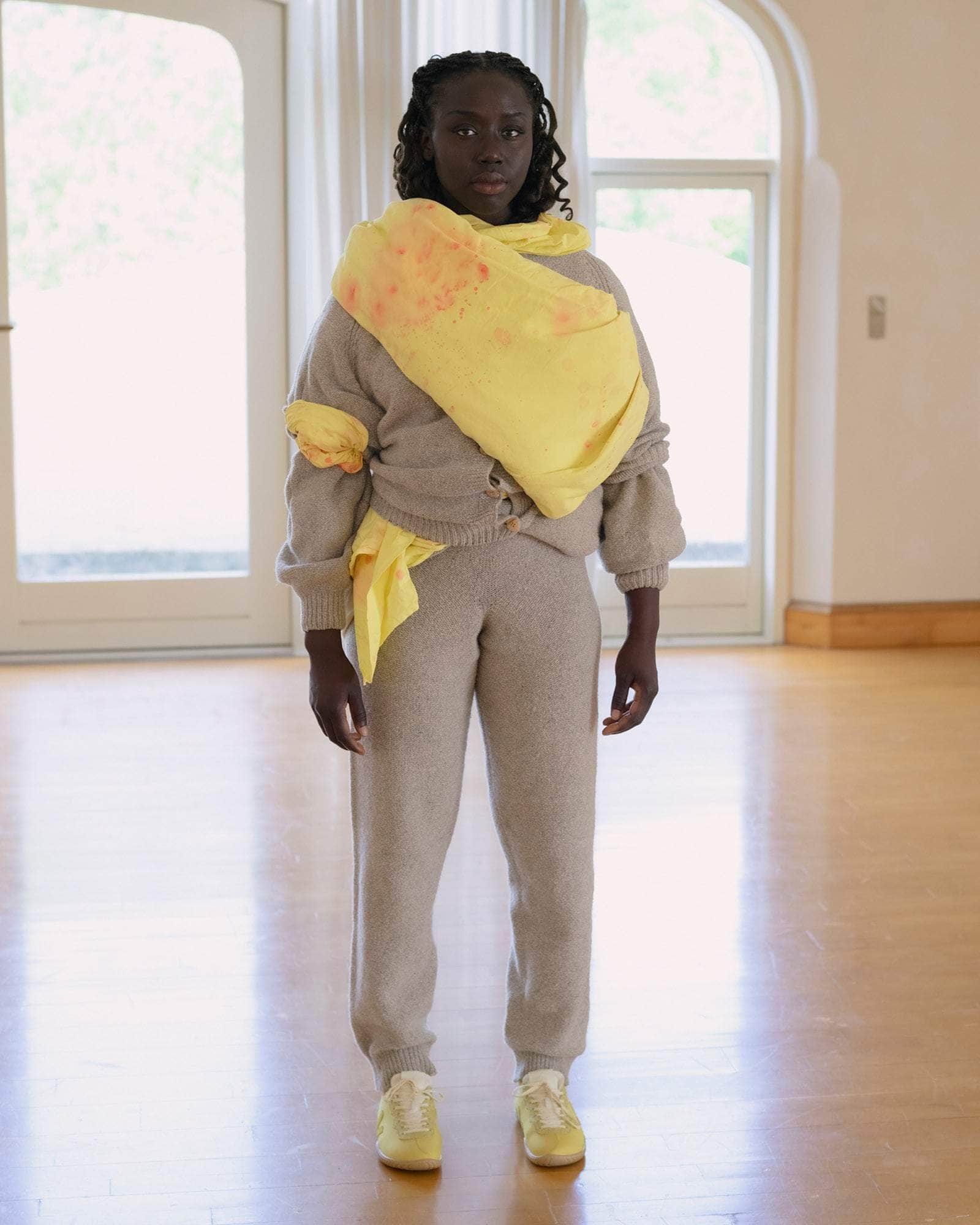 BASERANGE KNITTED DANUBE PANTS