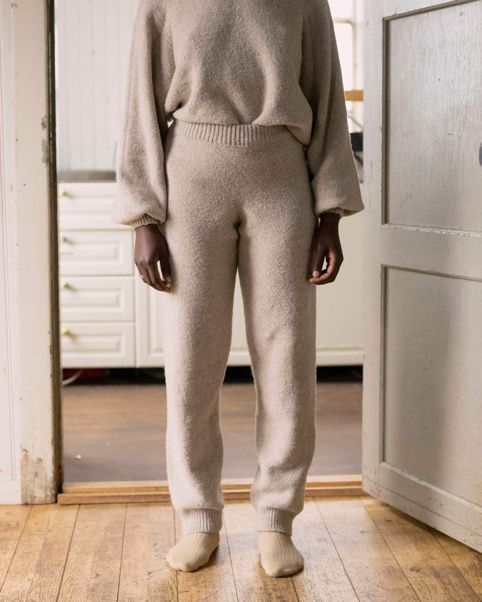 BASERANGE KNITTED DANUBE PANTS