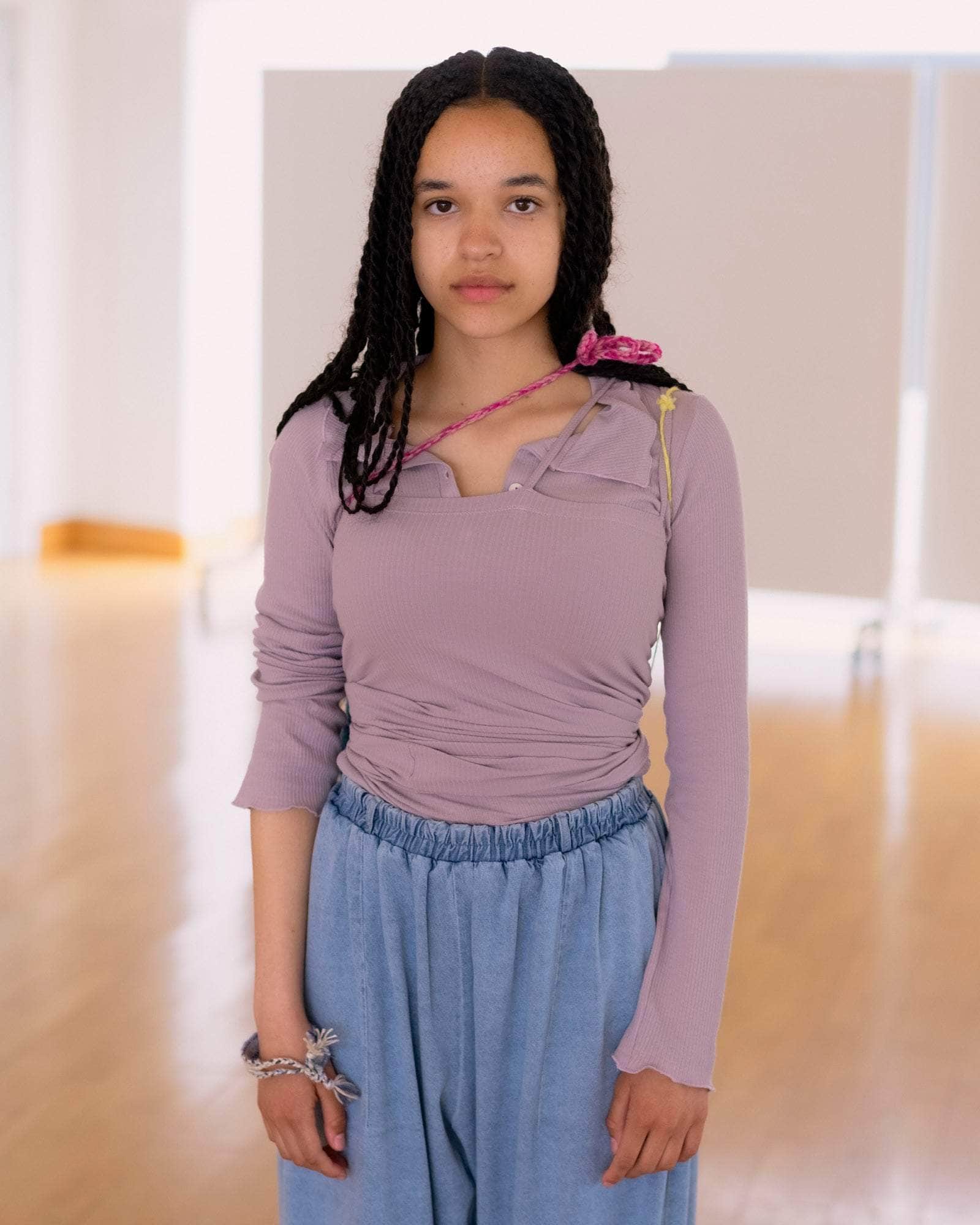 BASERANGE KNITTED DUAL LONG SLEEVE TEE