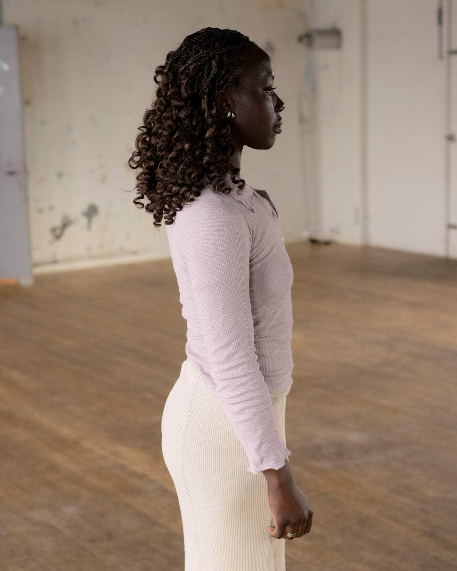 BASERANGE KNITTED DUAL LONG SLEEVE TEE