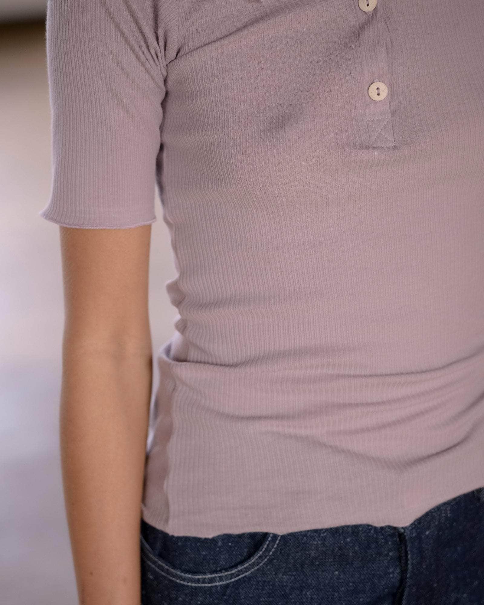 BASERANGE KNITTED DUAL POLO