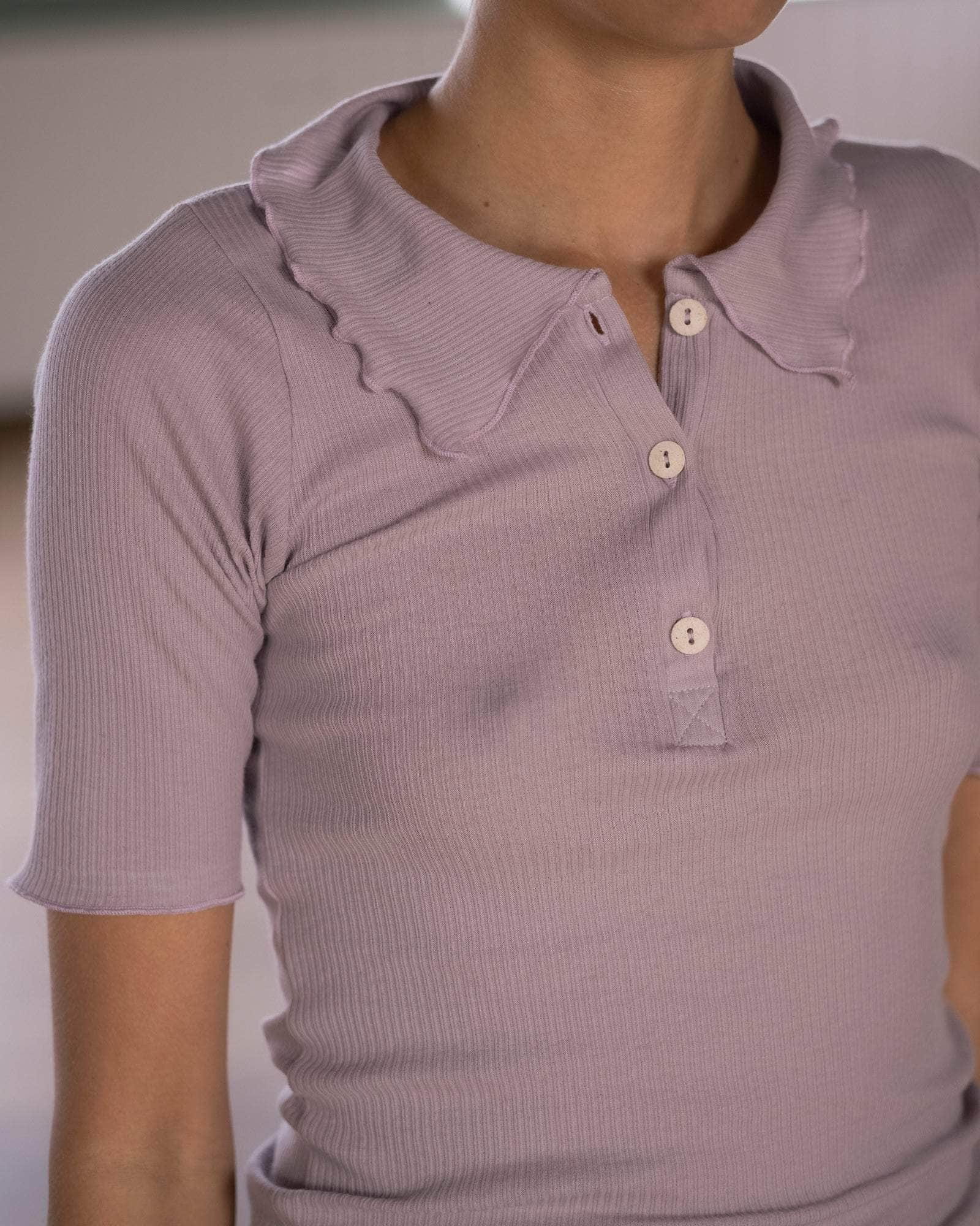 BASERANGE KNITTED DUAL POLO