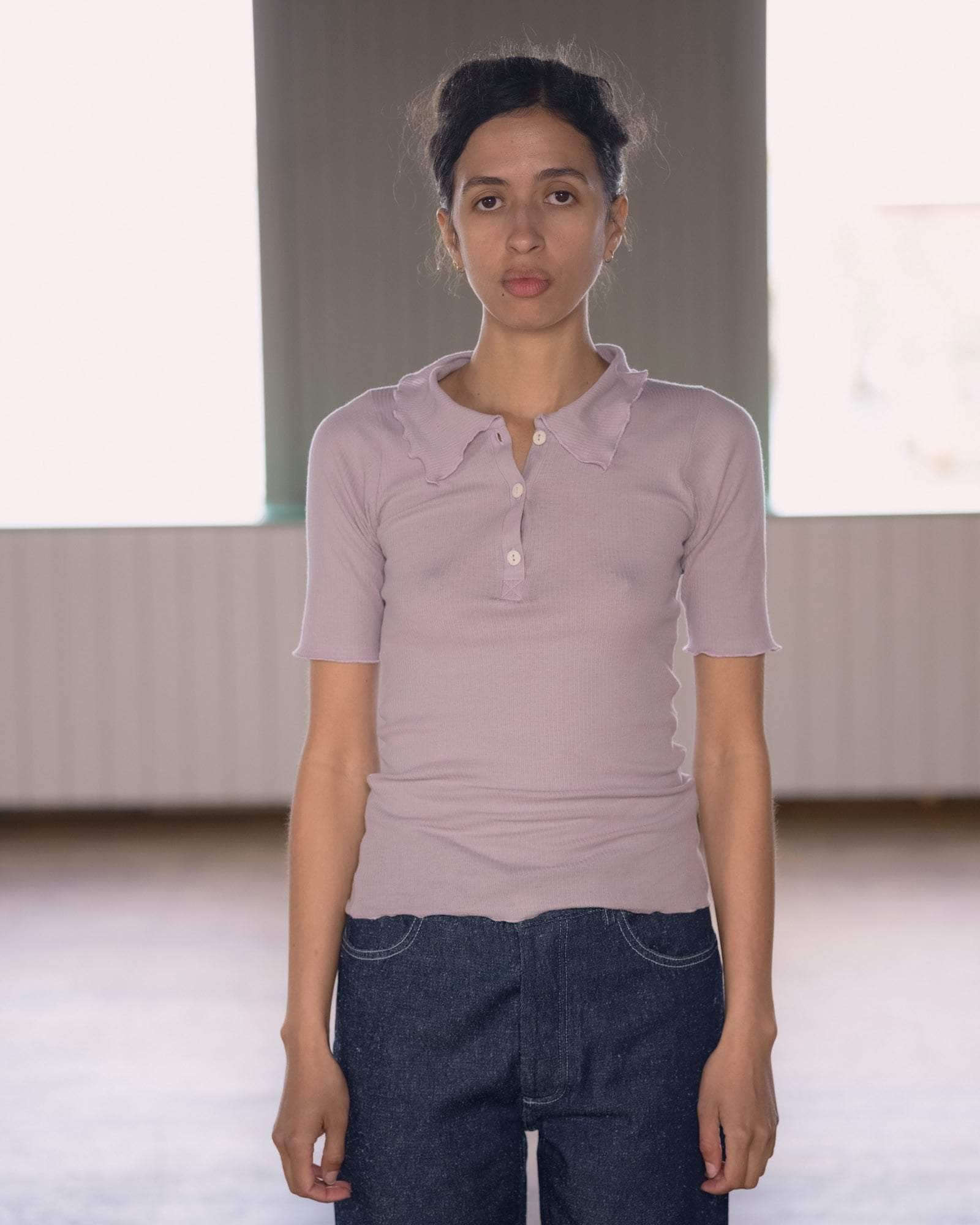 BASERANGE KNITTED DUAL POLO
