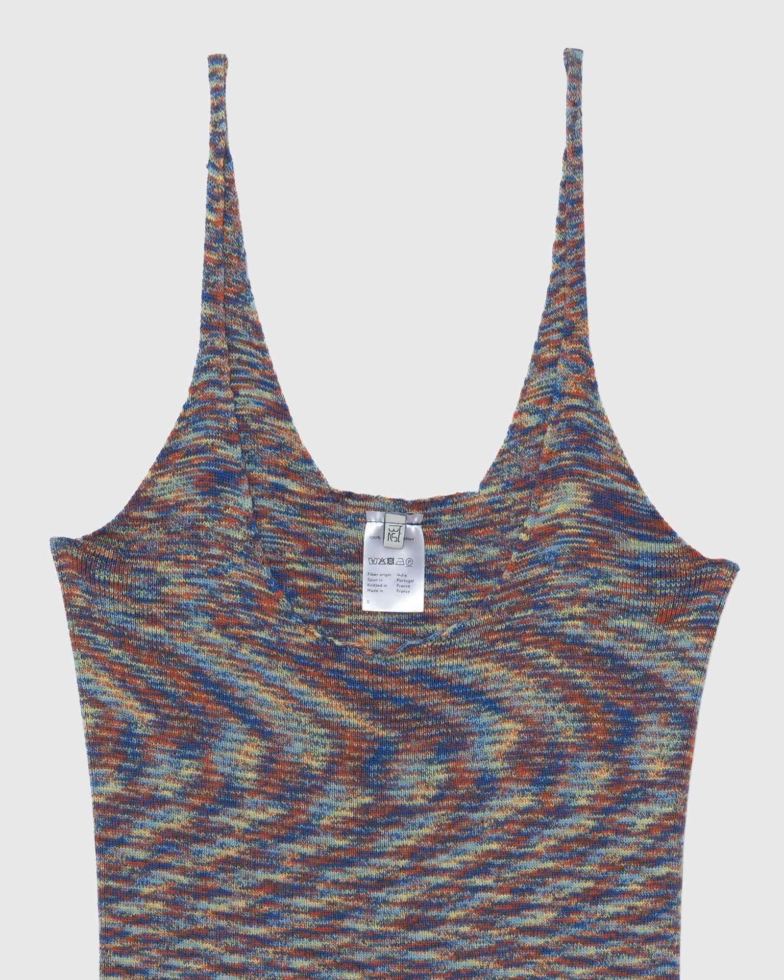 BASERANGE KNITTED FLUTE DRESS