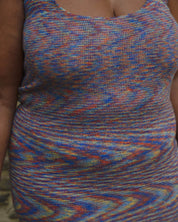 BASERANGE KNITTED FLUTE DRESS