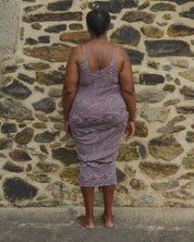 BASERANGE KNITTED FLUTE DRESS