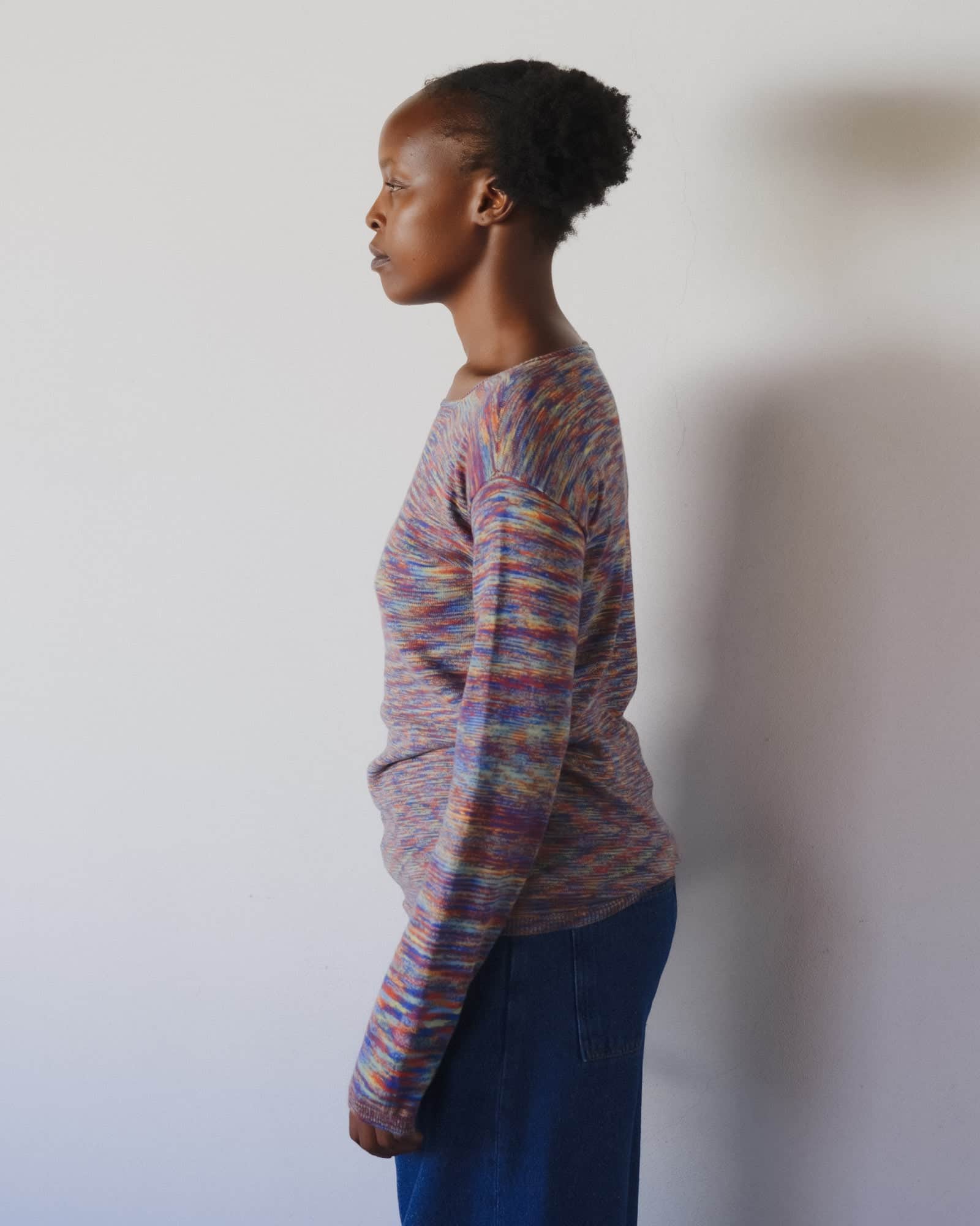 BASERANGE KNITTED FLUTE LONG SLEEVE