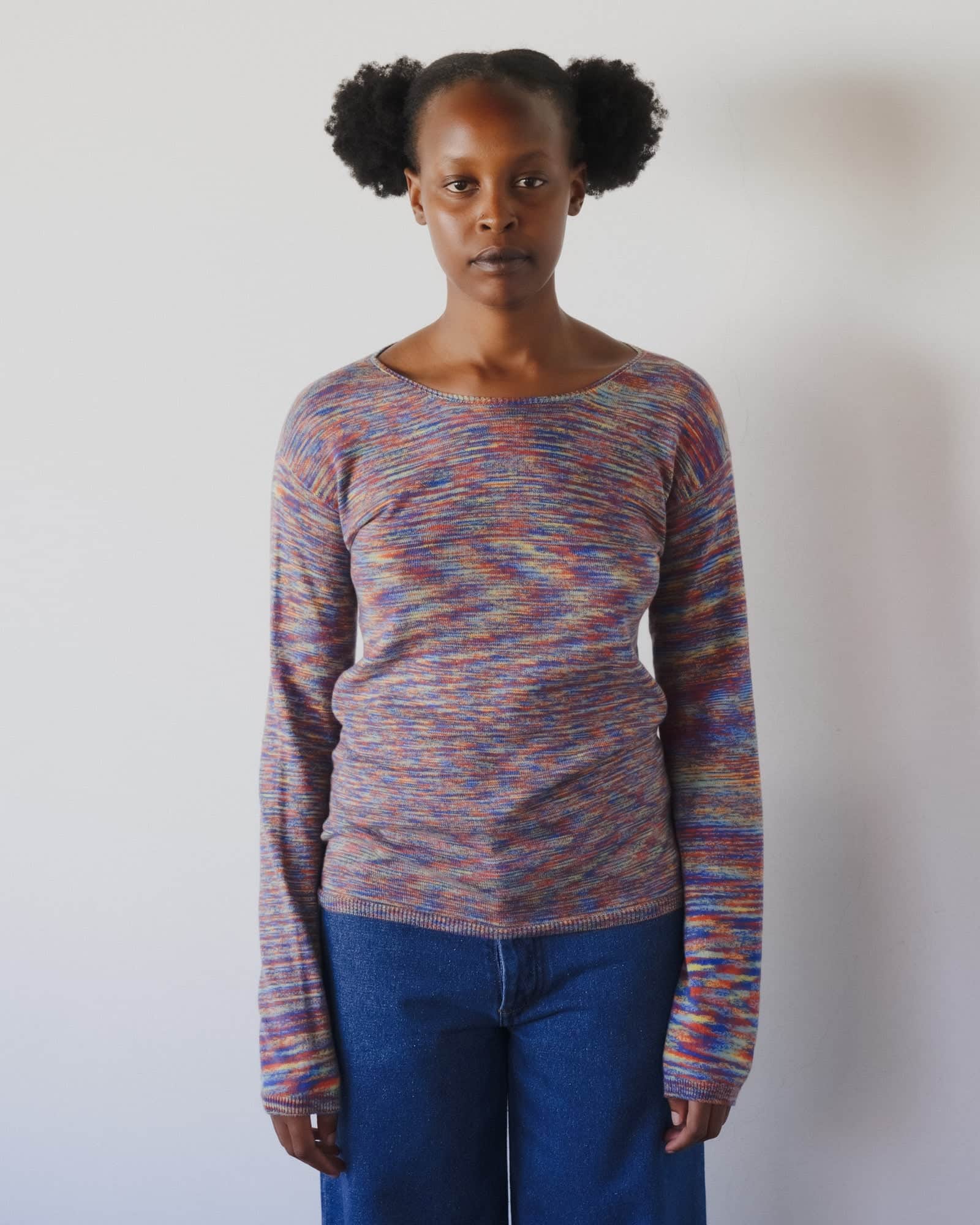 BASERANGE KNITTED FLUTE LONG SLEEVE