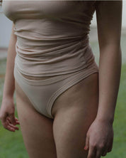 BASERANGE KNITTED HEART BELL PANTS