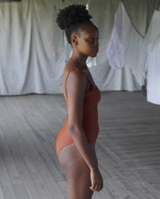 BASERANGE KNITTED HEART SWIM BODY