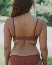 BASERANGE KNITTED HEART SWIM TOP