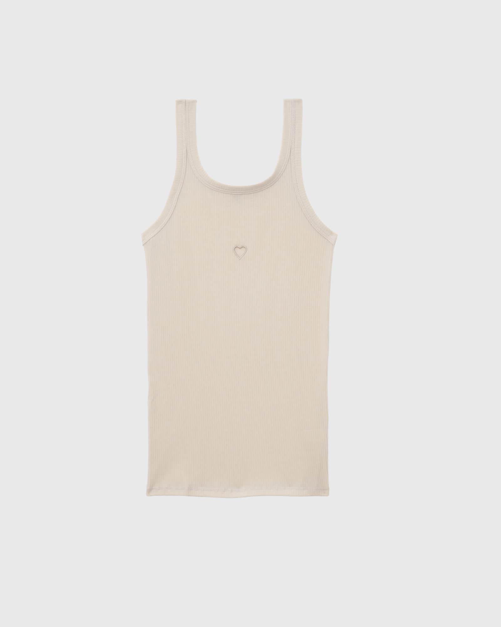 BASERANGE KNITTED HEART TANK