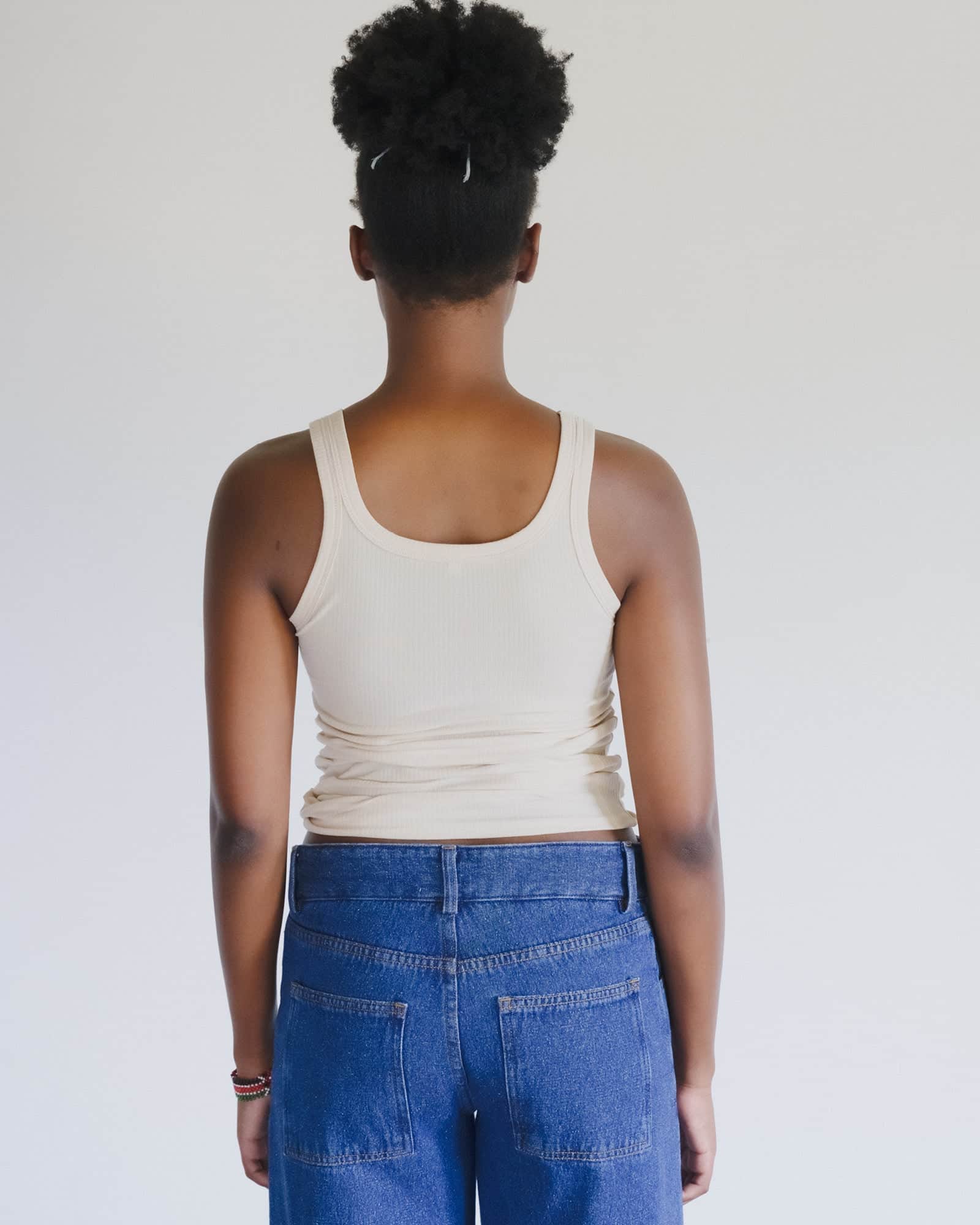 BASERANGE KNITTED HEART TANK