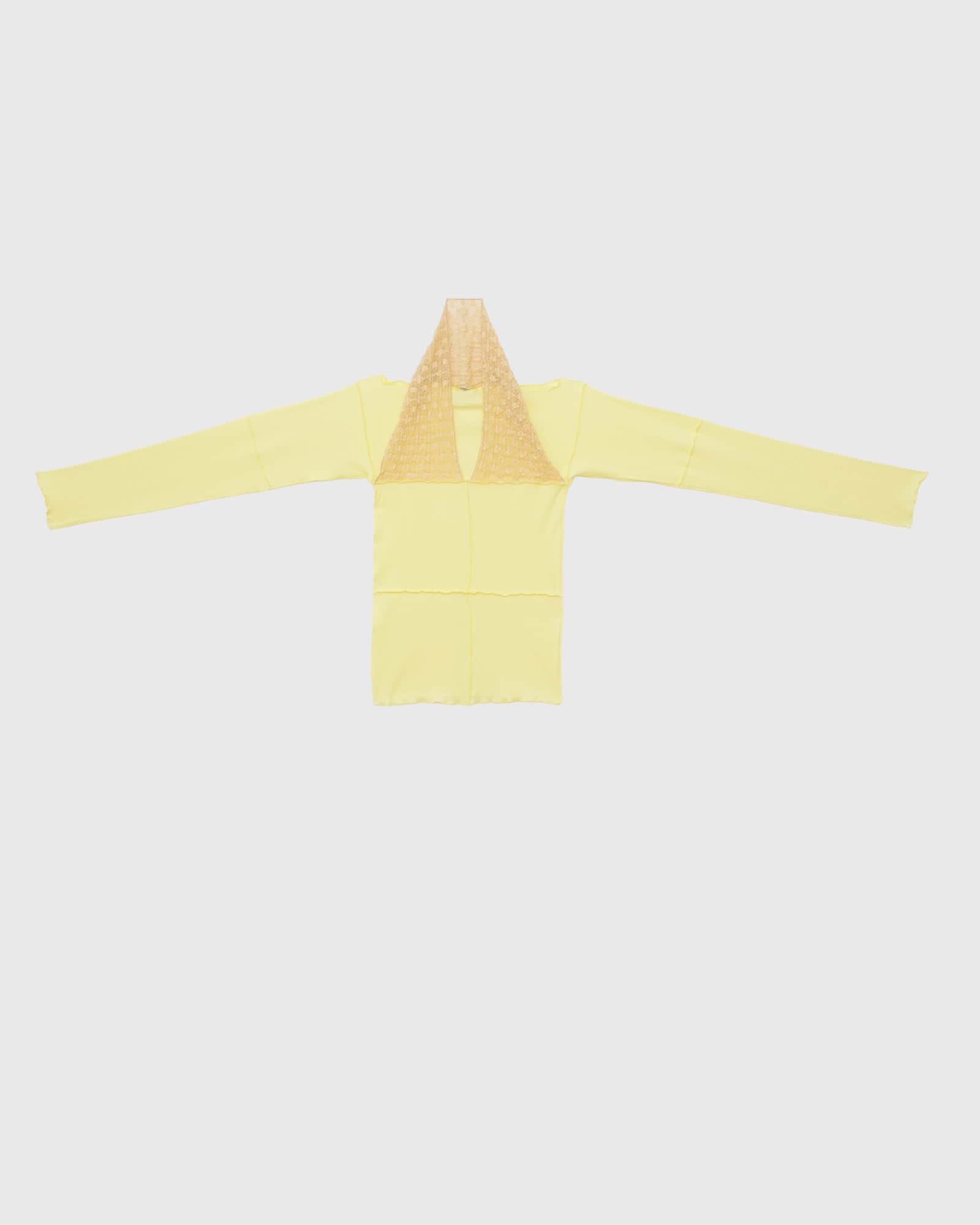 BASERANGE KNITTED HUSK LONG SLEEVE TEE