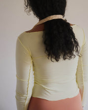 BASERANGE KNITTED HUSK LONG SLEEVE TEE