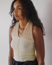 BASERANGE KNITTED HUSK TOP