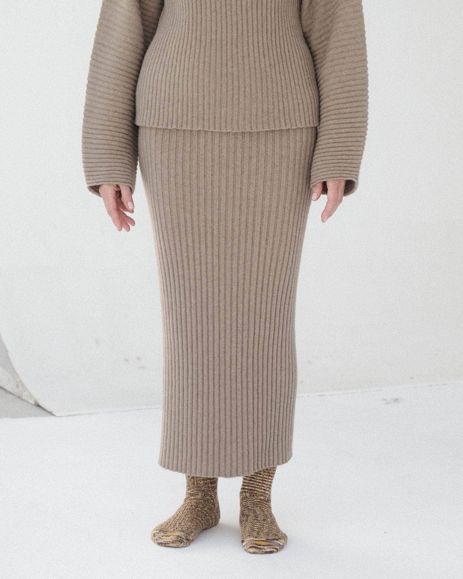 BASERANGE KNITTED KAI SKIRT