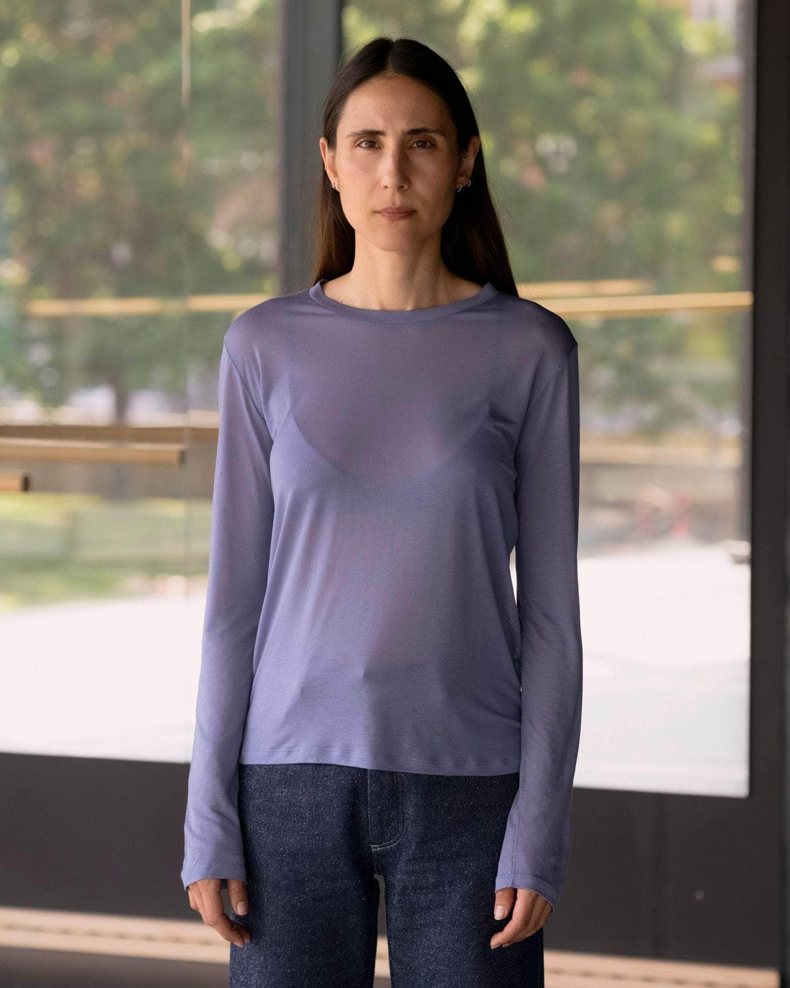 BASERANGE KNITTED LONG SLEEVE TEE