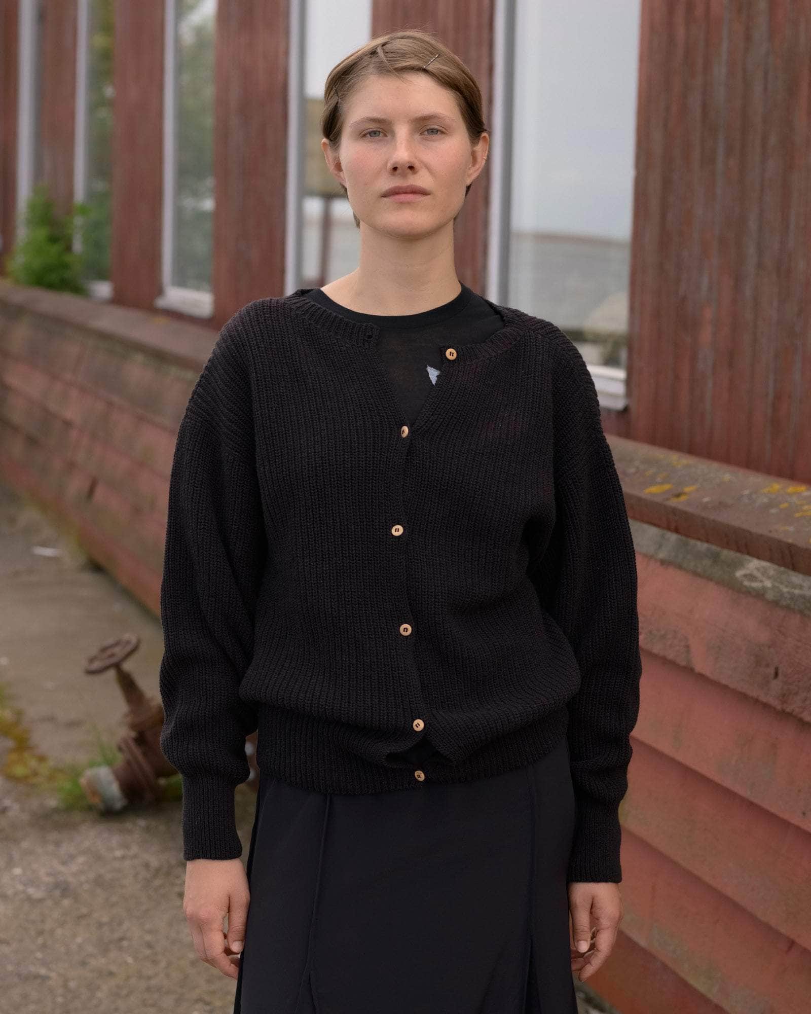 BASERANGE KNITTED MEA CARDIGAN