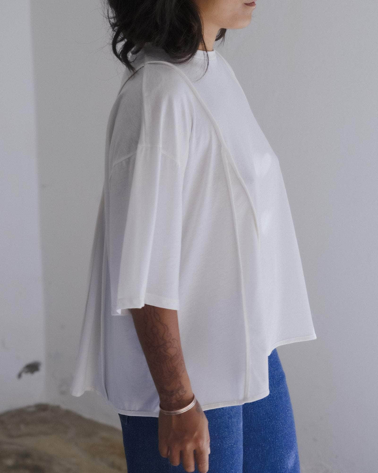 BASERANGE KNITTED MUL TEE SHIRT